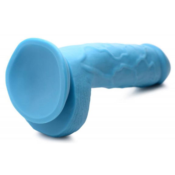 Pop Peckers Poppin Dildo 20 cm - Blauw