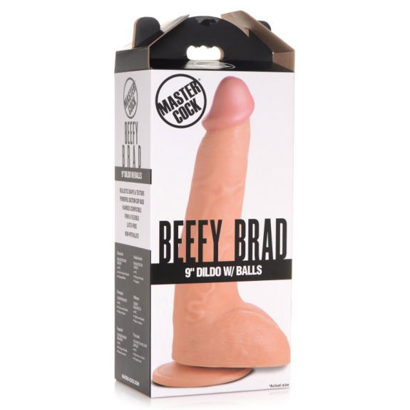 Master Cock Beefy Brad Dildo 22 cm - Beige