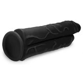 Master Cock Double Stuffer Dubbele Dildo 25 cm - Zwart
