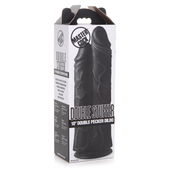 Master Cock Double Stuffer Dubbele Dildo 25 cm - Zwart