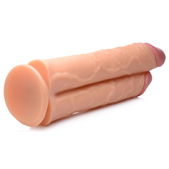 Master Cock Double Stuffer Dubbele Dildo 25 cm - Beige