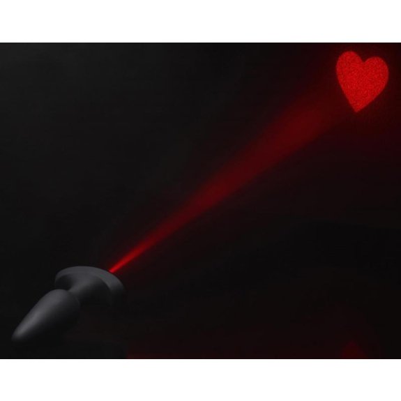 Booty Sparks Laser Heart Siliconen Anaal Plug - Medium