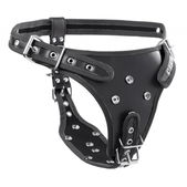 Strict Double Penetration Strap On Harnas - Zwart