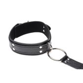 Strict Halsband Met Polsboeien Restraint Set - Zwart
