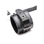 Strict Halsband Met Polsboeien Restraint Set - Zwart