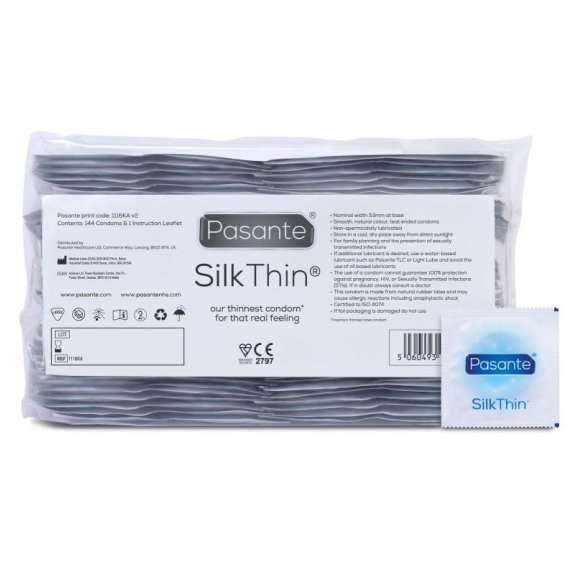 Pasante Pasante Silk Thin Condooms - 144 Stuks