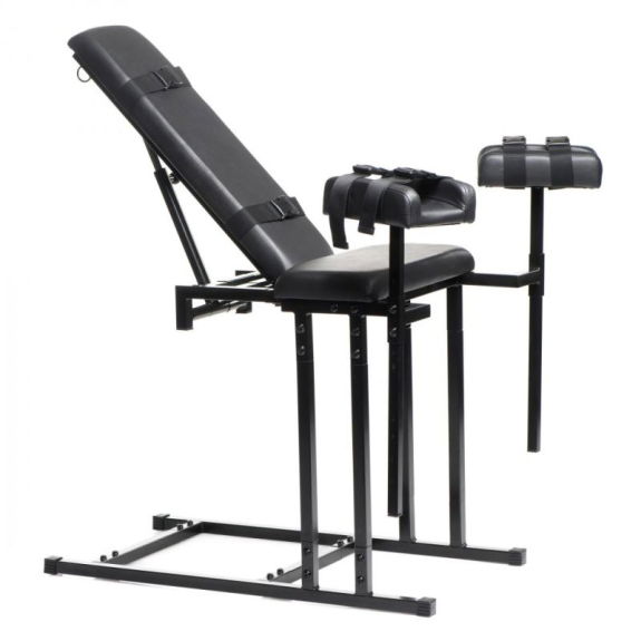 Master Series Extreme Obedience BDSM Stoel - Zwart
