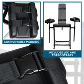 Master Series Extreme Obedience BDSM Stoel - Zwart
