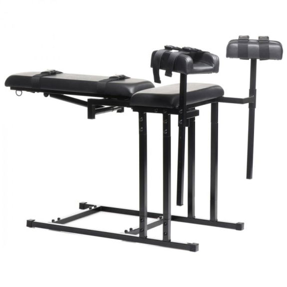 Master Series Extreme Obedience BDSM Stoel - Zwart