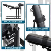 Master Series Extreme Obedience BDSM Stoel - Zwart