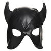 Dungeon Demon Bondage Masker Met Hoorns Dungeon Demon Bondage Masker Met Hoorns