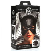 Dungeon Demon Bondage Masker Met Hoorns