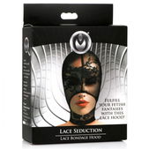 Master Series Lace Seduction Bondage Masker - Zwart