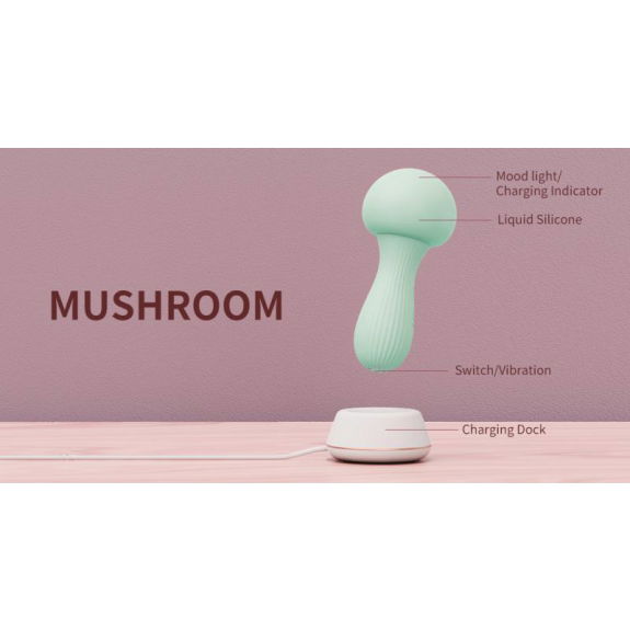 OTOUCH OTOUCH - Mushroom Siliconen Wand Vibrator - Teal