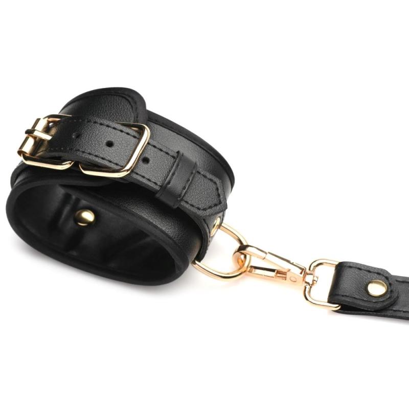 Bondageharnas met strikken XL/2XL - Zwart - afbeelding 3