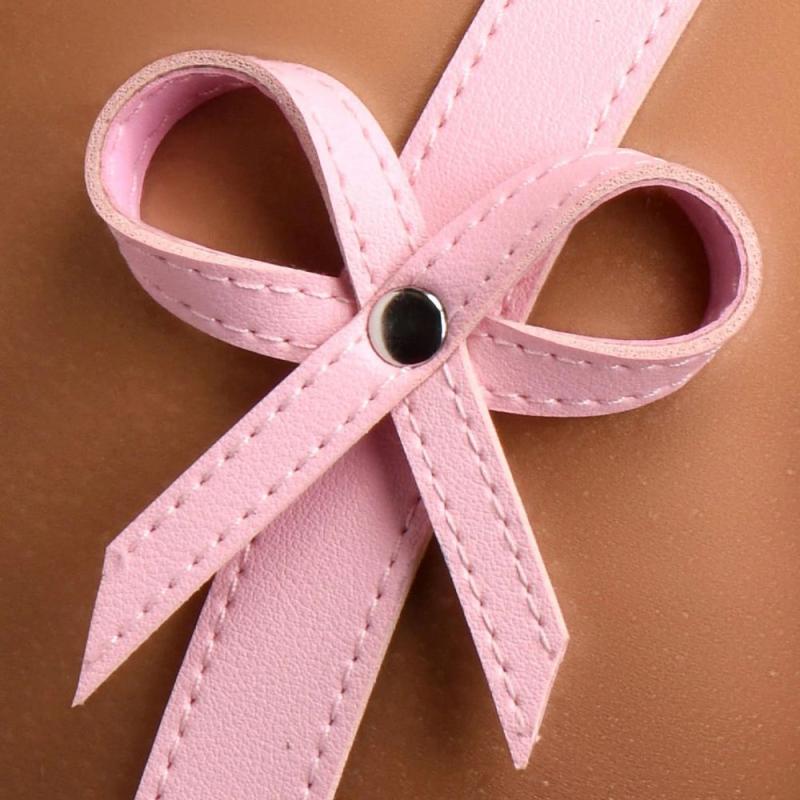 Bondageharnas met strikken M/L - Roze - afbeelding 2