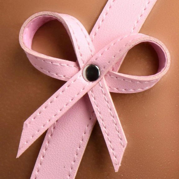 Strict Bondageharnas met strikken XL/2XL - Roze