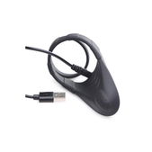 Trinity Men Vibrating Taint Stim Cock Ring - Zwart
