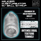 Lovebotz Milker TPE Masturbator met Ball Strap