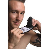 Master Series Mouth-Full Dildo Gezichtsmasker - Zwart