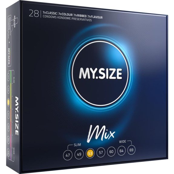 My.Size MY.SIZE Mix 53 mm Condooms - 28 stuks