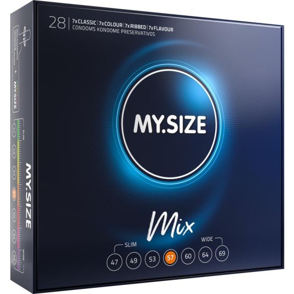 My.Size MY.SIZE Mix 57 mm Condooms - 28 stuks