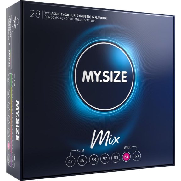 My.Size MY.SIZE Mix 64 mm Condooms - 28 stuks