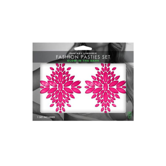 Glow Glow in the Dark Kristallen Plakkers - Neonroze