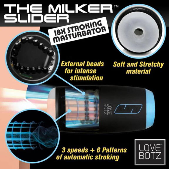 Lovebotz De Melker Slider 18X - Trekken Masturbator