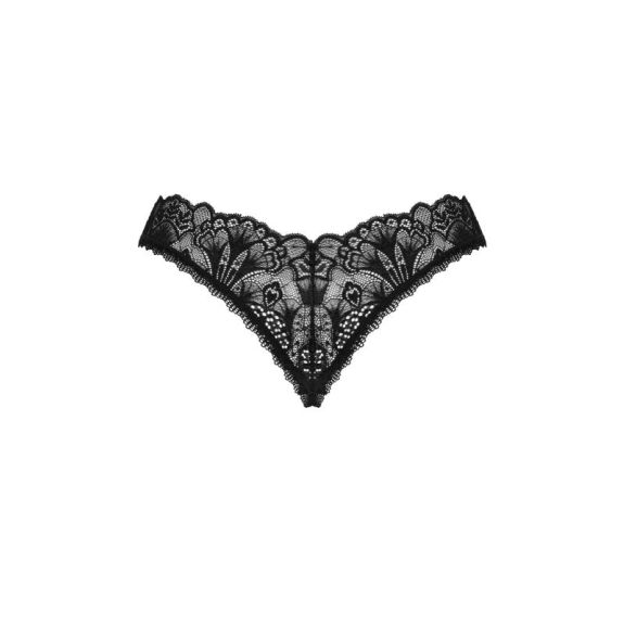 Obsessive Donna Dream String Met Open Kruisje - Zwart