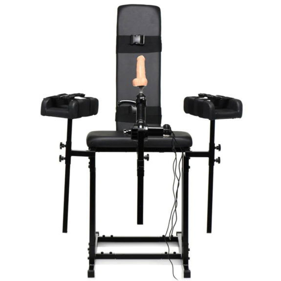 Master Series Obedience Chair with Sex Machine