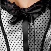 Rockabilly corset zwart-wit