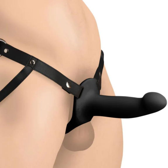 Size Matters Gladde Siliconen Penis Sleeve - Zwart
