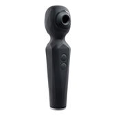 Evolved Evolved - Rainbow Sucker Wand Vibrator - Zwart