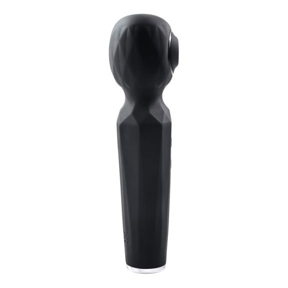 Evolved Evolved - Rainbow Sucker Wand Vibrator - Zwart