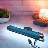 Evolved Evolved - Rapid Rabbit Stotende Vibrator - Zwart