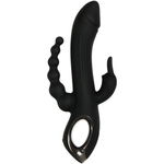 Trifecta Rabbit Vibrator - Zwart