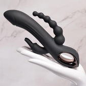 Evolved Evolved - Trifecta Rabbit Vibrator - Zwart