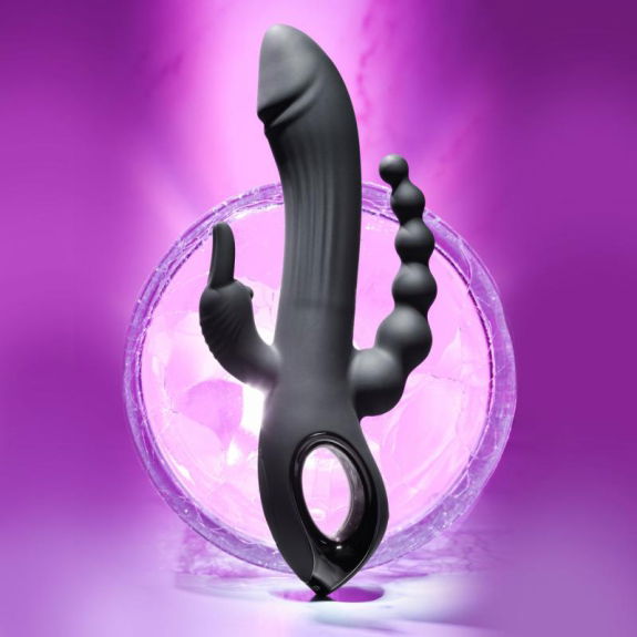 Evolved Evolved - Trifecta Rabbit Vibrator - Zwart