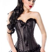 Rockabilly corset zwart