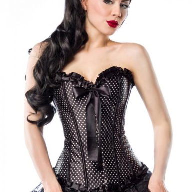 Rockabilly corset zwart