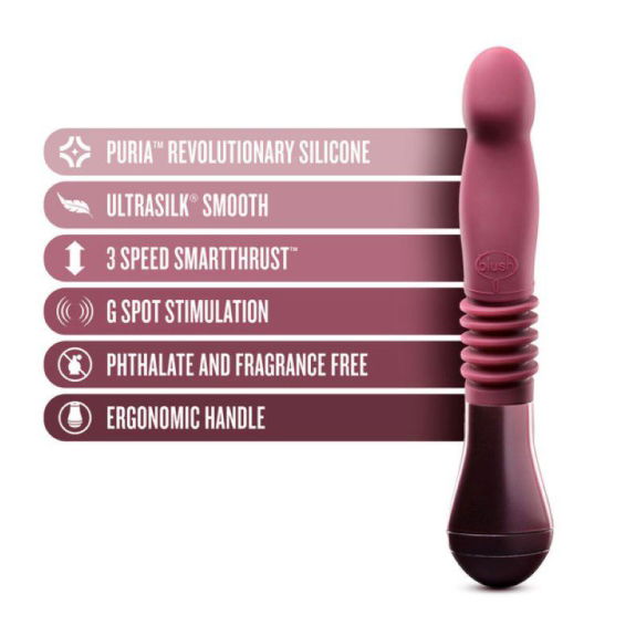 Temptasia Temptasia - Trixie Stotende Dildo - Wijnrood