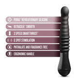 Temptasia Temptasia - Lazarus Stotende Dildo - Zwart