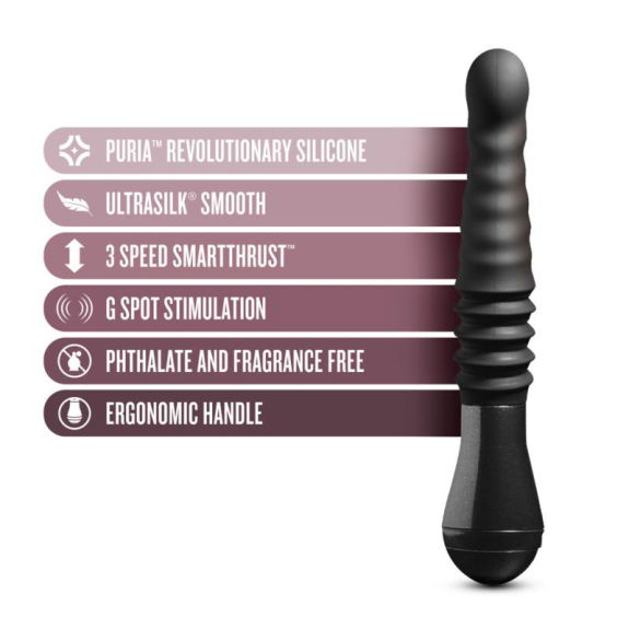 Temptasia Temptasia - Lazarus Stotende Dildo - Zwart