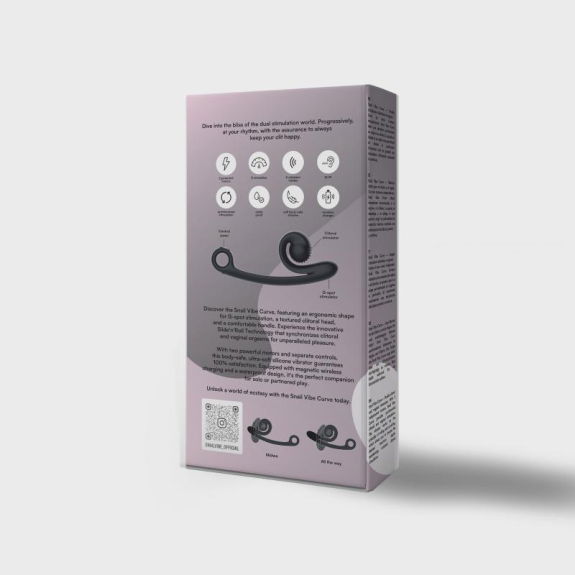 Snail Vibe Snail Vibe Curve Duo Vibrator - Zwart