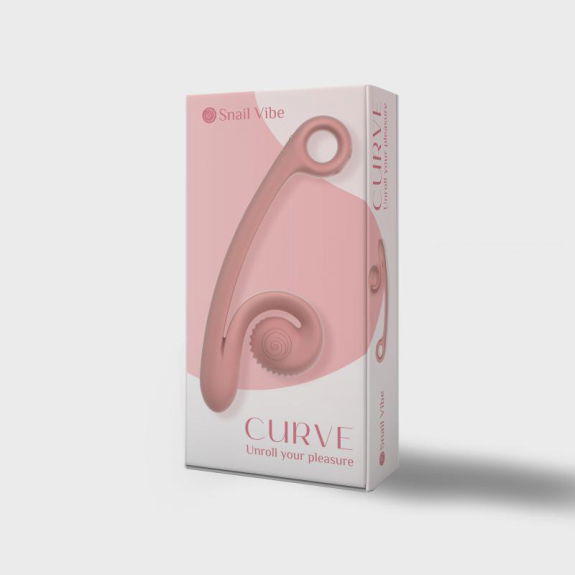 Snail Vibe Snail Vibe Curve Duo Vibrator - Peachy Pink