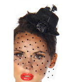 Rockabilly mini-hoed / fascinator