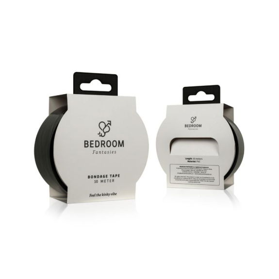 Bedroom Fantasies Bondage Tape 10m - Zwart