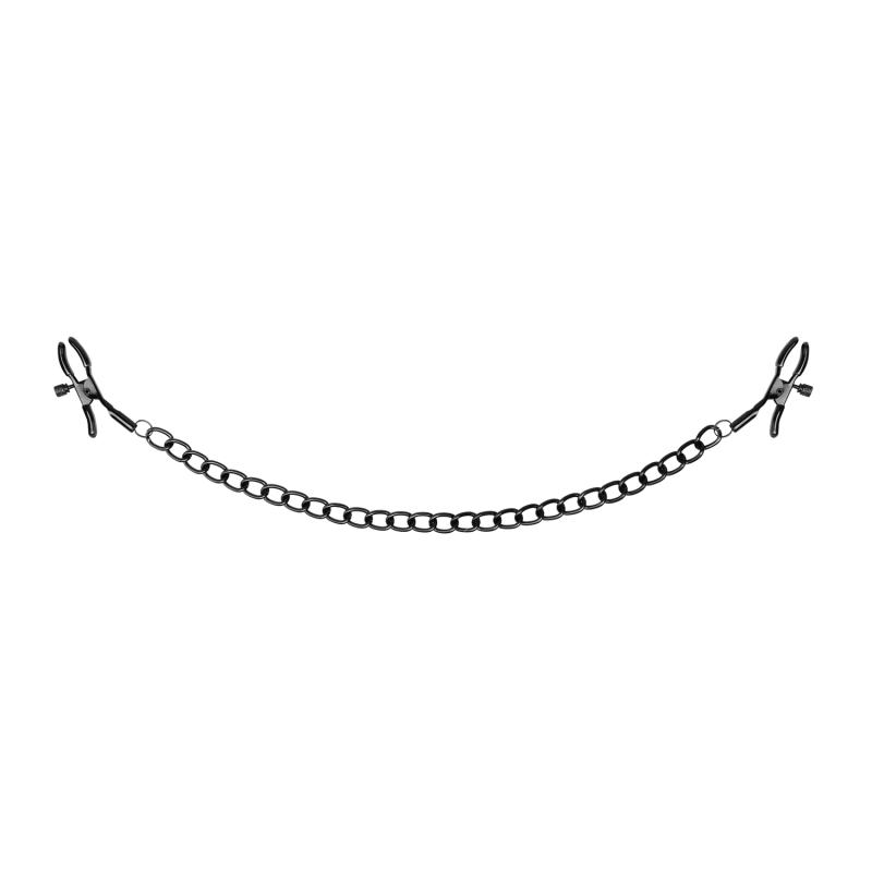 Tepelklemmen Met Ketting - Zwart - afbeelding 4