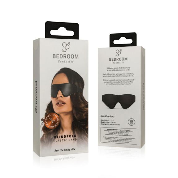 Bedroom Fantasies Imitatieleren Oogmasker - Zwart